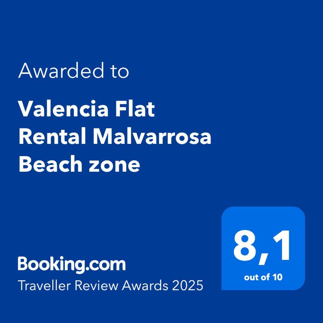 Valencia Flat Rental Malvarrosa Beach Zone Esterno foto